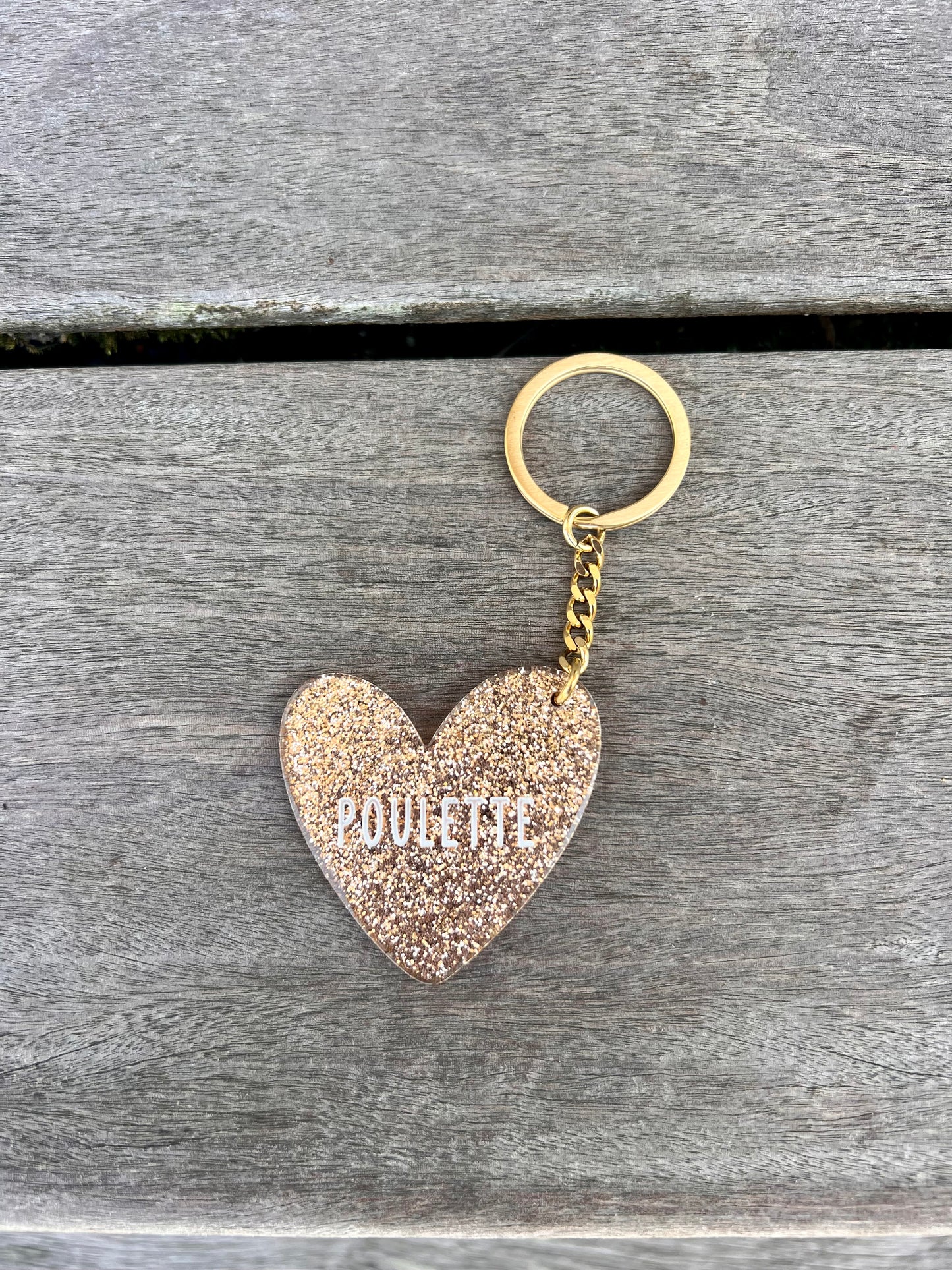 Porte clé "poulette"