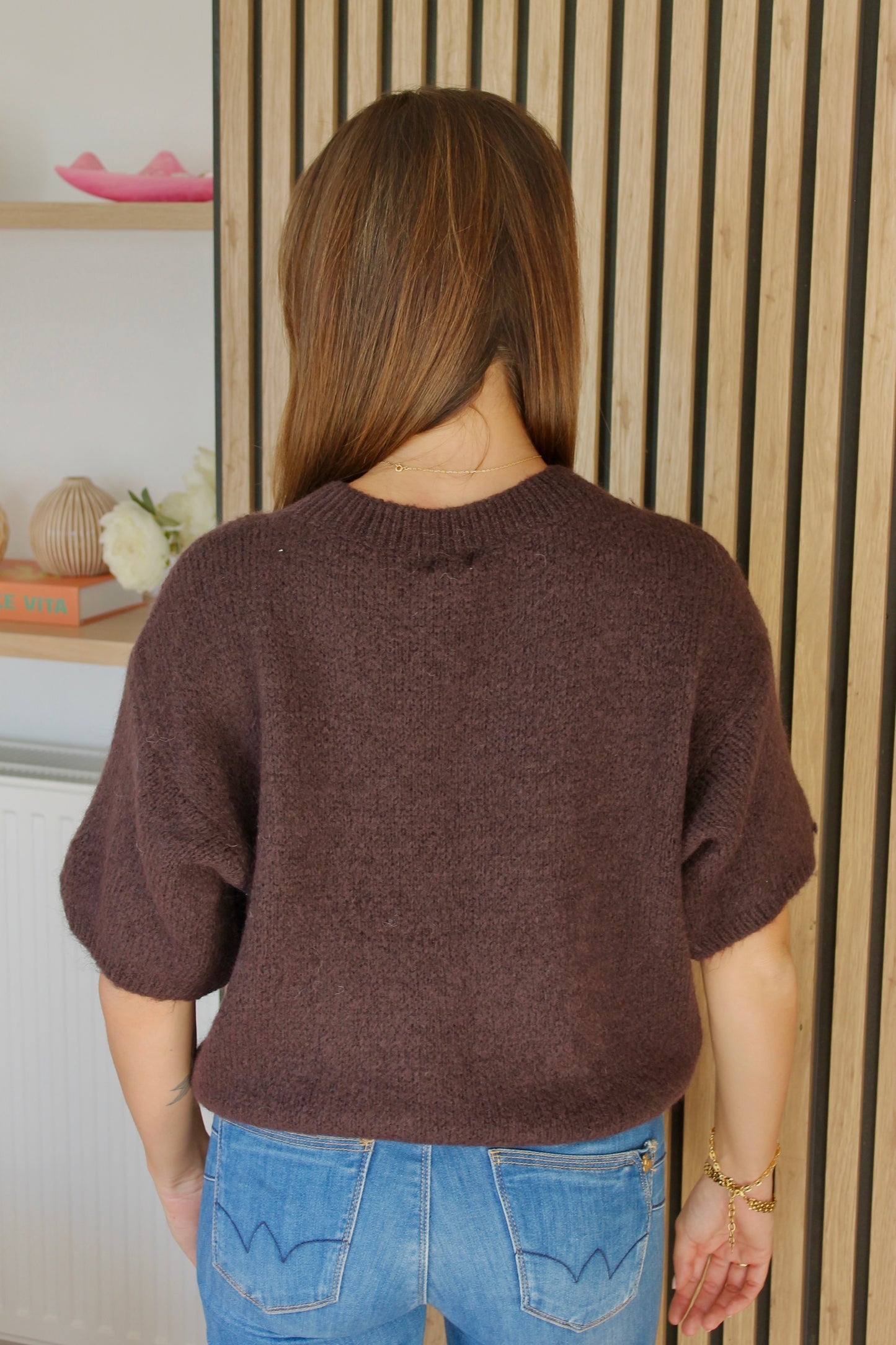 Pull LOUISE marron