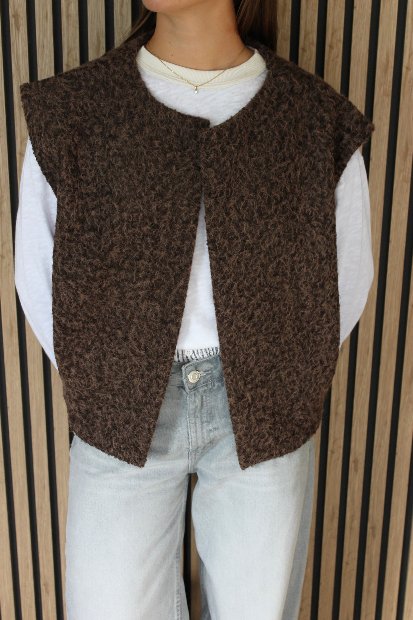 Gilet KARA marron