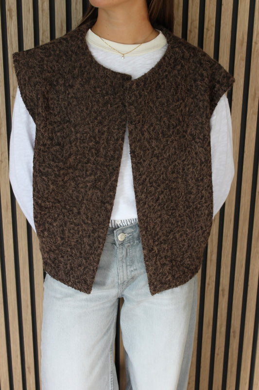 Gilet KARA marron